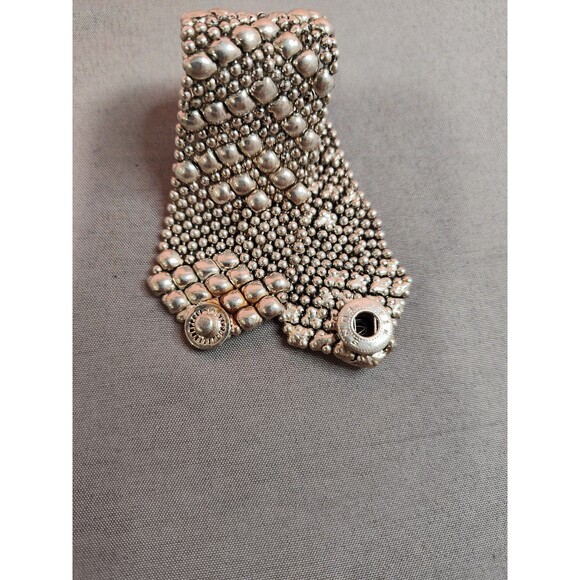 Women's Bundle of 2 Silver Tone Bracelets - Picture 3 of 5